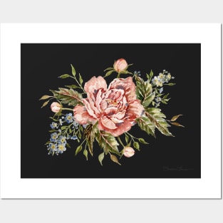 Pink Wild Roses Bouquet Posters and Art